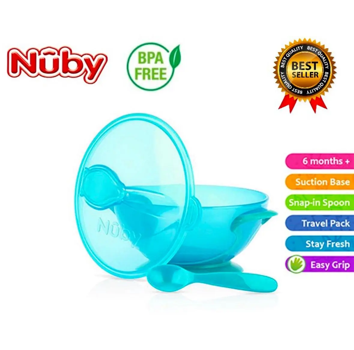 Nuby Suction Bowl and Spoon