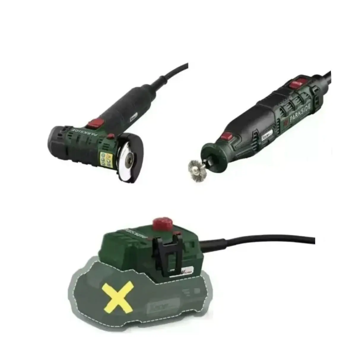 Cordless Mini Angle Grinder & Rotary Tool Set 20V