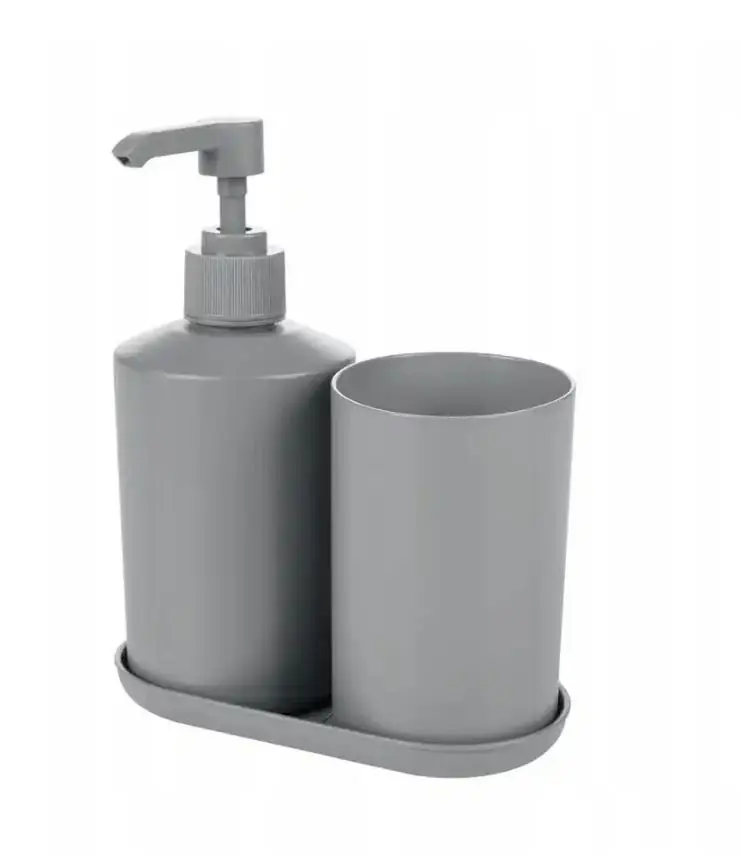 Livarno Home 3-piece Bathroom Accessories, Gray