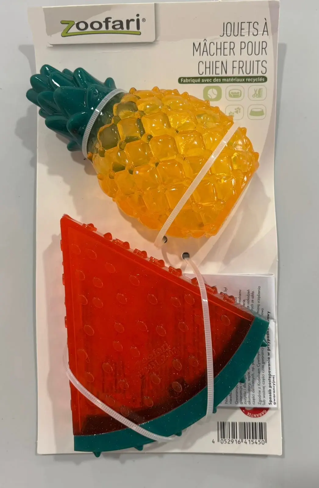 Zoofari Dog Fruit Chew Toys